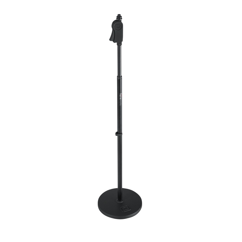 gator-deluxe-10-round-base-mic-stand-1001 Gator Deluxe 10 Round Base Mic Stand - 1001