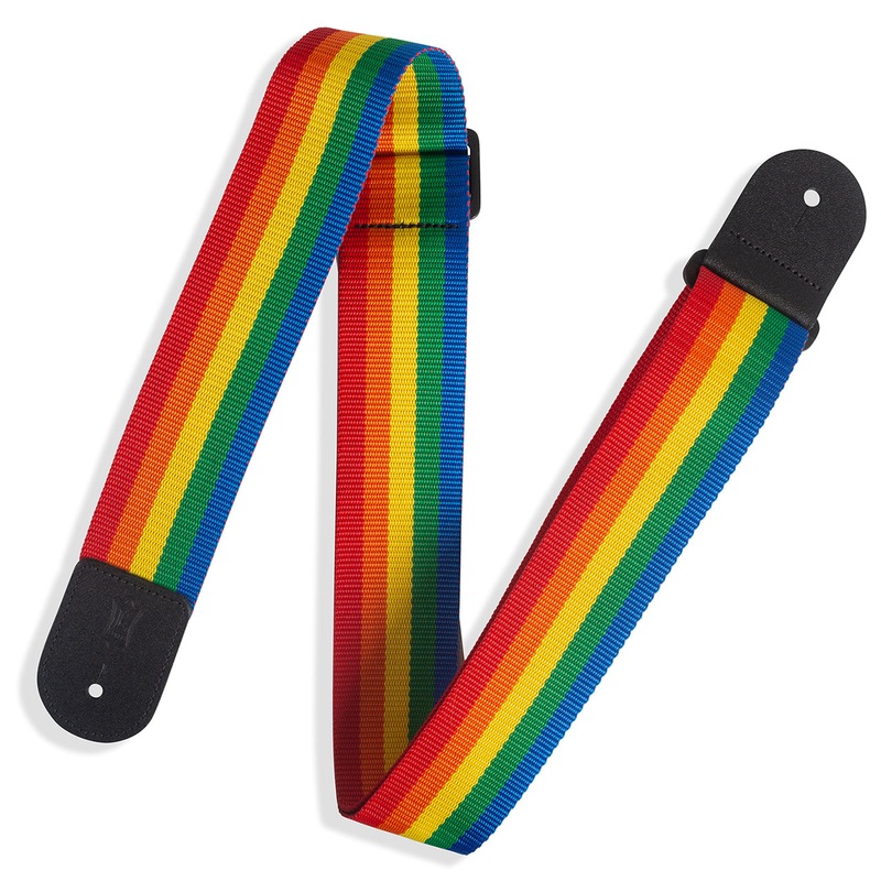 used-levy-s-m8poly-rnb-basic-polyester-strap-rainbow Used Levy's M8POLY-RNB Basic Polyester Strap, Rainbow