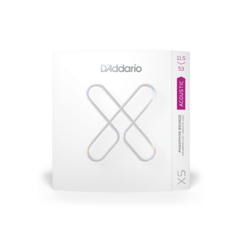 d-addario-xs-coated-acoustic-string-set-phosphor-bronze-011-5-053 D'Addario XS Coated Acoustic String Set, Phosphor Bronze, .011.5-.053