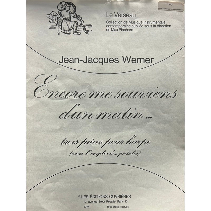 encore-me-souviens-d-un-matin-j-werner Encore me Souviens d'un Matin - J. Werner