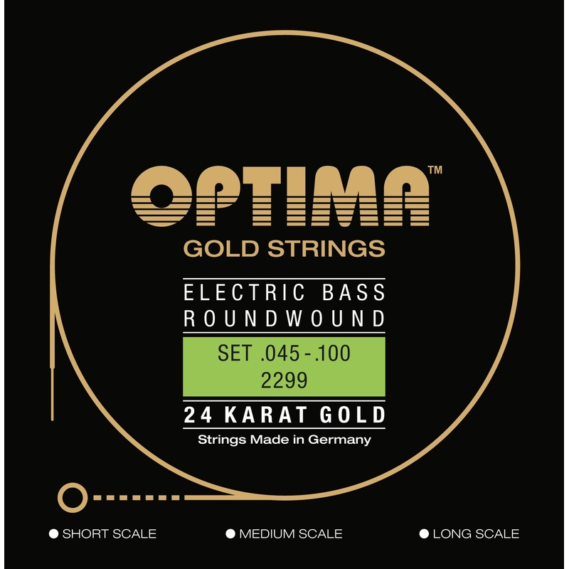 optima-gold-roundwound-bass-string-set-medium-scale-045-100 Optima Gold Roundwound Bass String Set, Medium Scale .045-.100