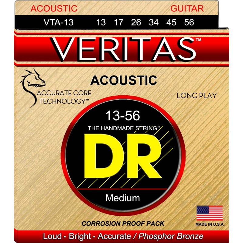 dr-strings-veritas-vta-13-acoustic-guitar-strings-w-act-13-56-medium DR Strings Veritas VTA-13 Acoustic Guitar Strings W/ACT - 13/56 Medium