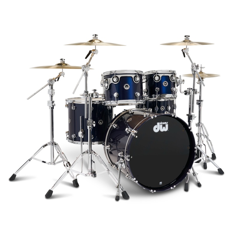 dwe-5pc-shell-pack-cymbal-bundle-electronic-kit-midnight-blue-metallic-lacquer-gloss-rubix24-interface DWe 5pc Shell Pack + Cymbal Bundle Electronic Kit - Midnight Blue Metallic (Lacquer Gloss) + Rubix24 Interface