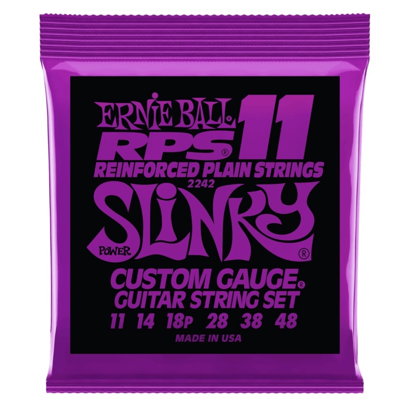 ernie-ball-rps-reinforced-plain-strings-electric-guitar-string-set-nickel-power-slinky-011-048 Ernie Ball RPS Reinforced Plain Strings Electric Guitar String Set, Nickel, Power Slinky .011-.048