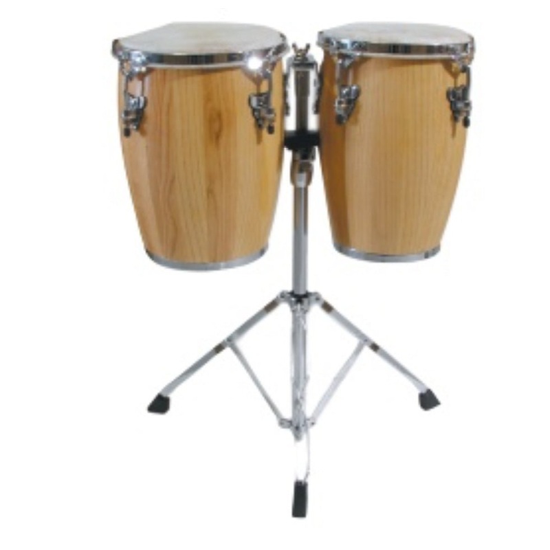 pdw-mini-conga-drums-with-stand-natural PDW Mini Conga Drums with Stand - Natural