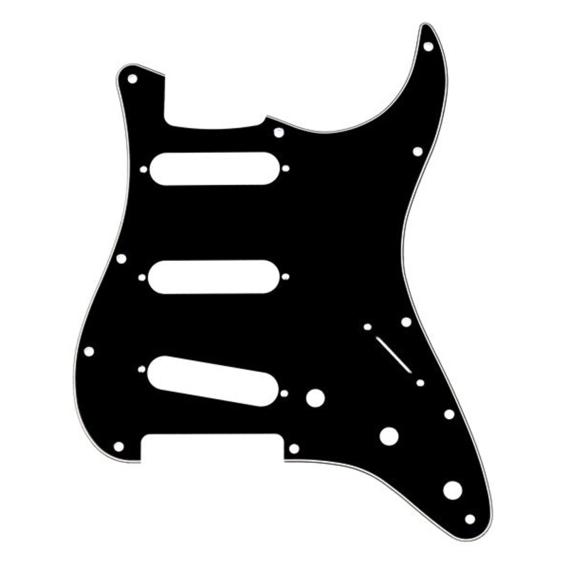 fender-pickguard-strat-11-hole-3-ply-b-w-b Fender Pickguard, Strat, 11 Hole, 3-Ply B/W/B
