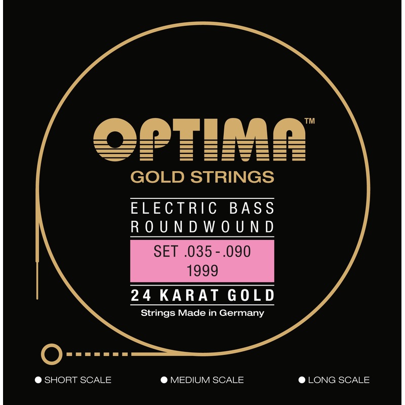 optima-gold-roundwound-bass-string-set-short-scale-035-090 Optima Gold Roundwound Bass String Set, Short Scale .035-.090