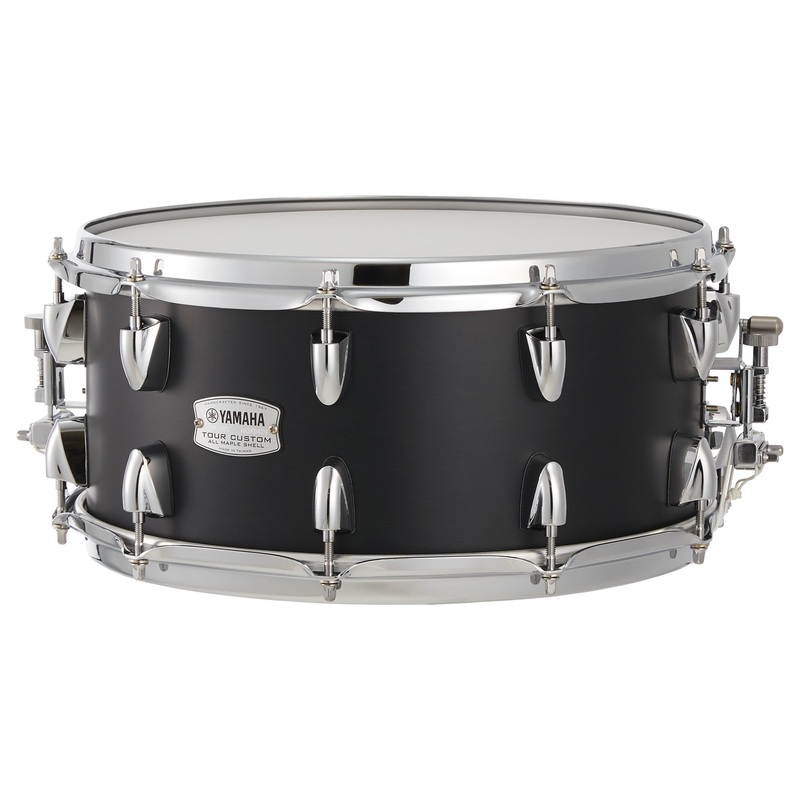 yamaha-tms1465-tour-custom-14x6-5-maple-snare-drum-licorice-satin Yamaha TMS1465 Tour Custom 14x6.5" Maple Snare Drum - Licorice Satin