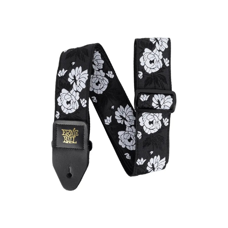 ernie-ball-classic-jacquard-guitar-bass-strap-vanilla-rose Ernie Ball Classic Jacquard Guitar/Bass Strap - Vanilla Rose