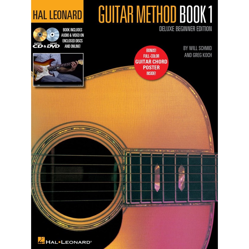 hal-leonard-guitar-method-book-1-deluxe-beginner-edition HAL LEONARD GUITAR METHOD BOOK 1, DELUXE BEGINNER EDITION