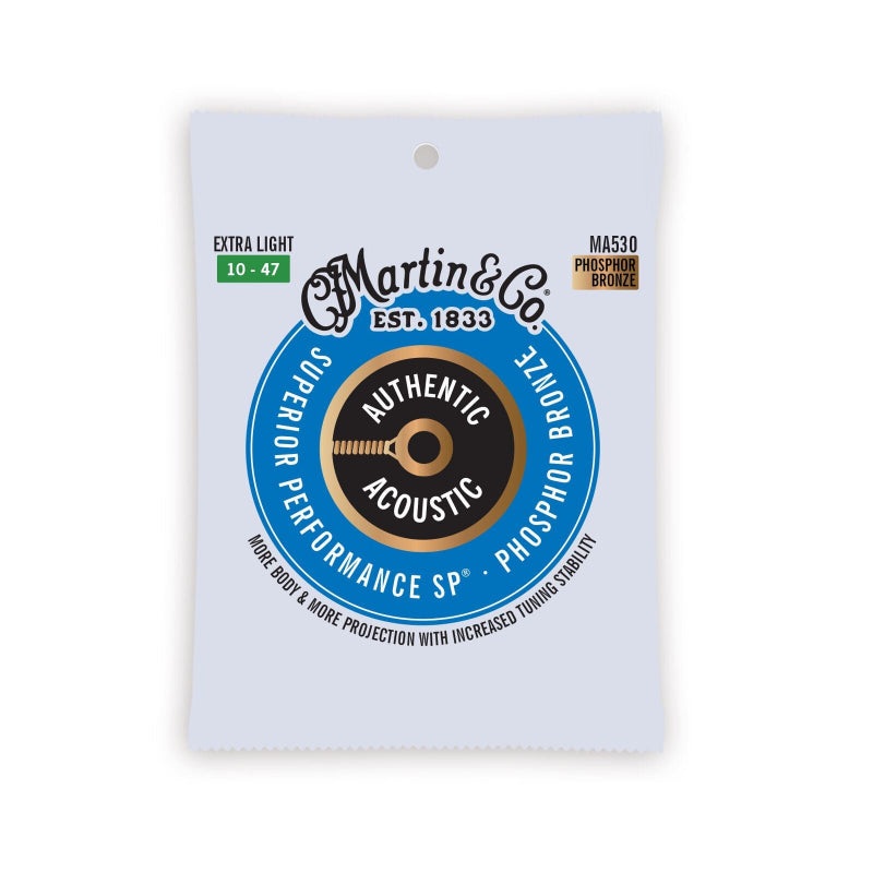 martin-ma530-authentic-acoustic-sp-guitar-strings-phosphor-bronze-extra-light-10-s Martin MA530 Authentic Acoustic SP Guitar Strings Phosphor Bronze - Extra Light 10's