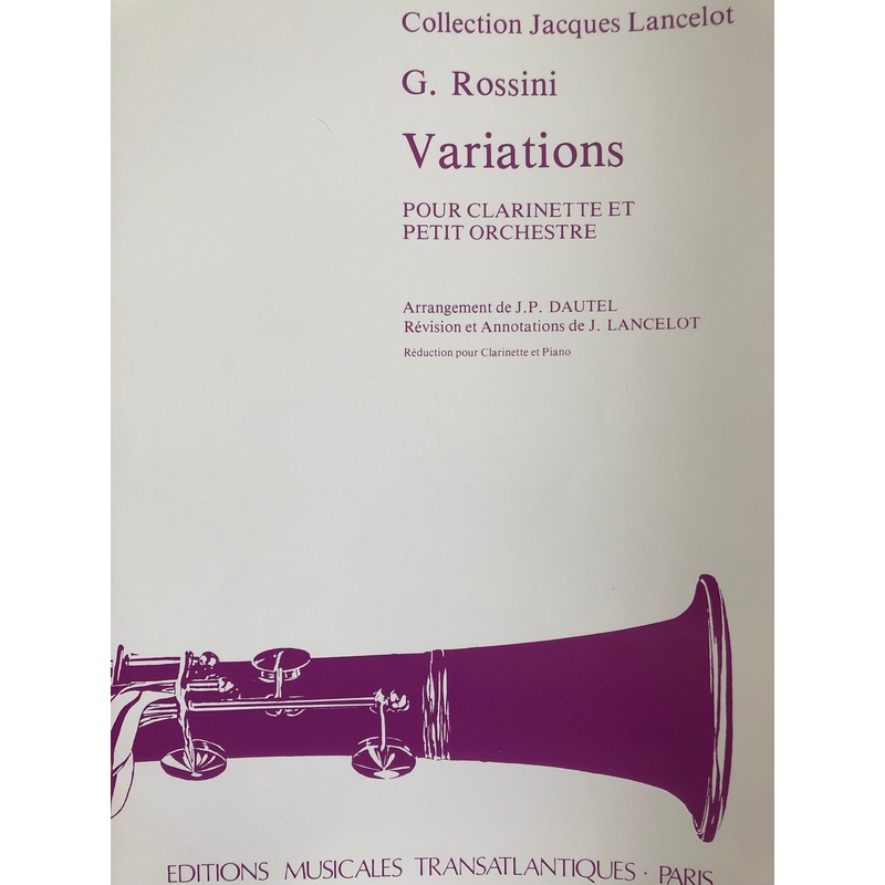 variations-clarinet-rossini-dautel-lancelot Variations - Clarinet - Rossini / Dautel / Lancelot