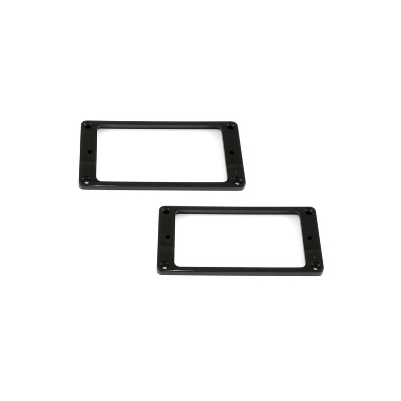 all-parts-humbucker-pickup-ring-set-black-curved-bottom All Parts Humbucker Pickup Ring Set, Black, Curved Bottom