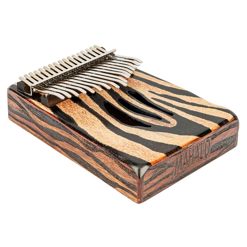 mahalo-17-note-zebra-kalimba Mahalo 17 Note Zebra Kalimba