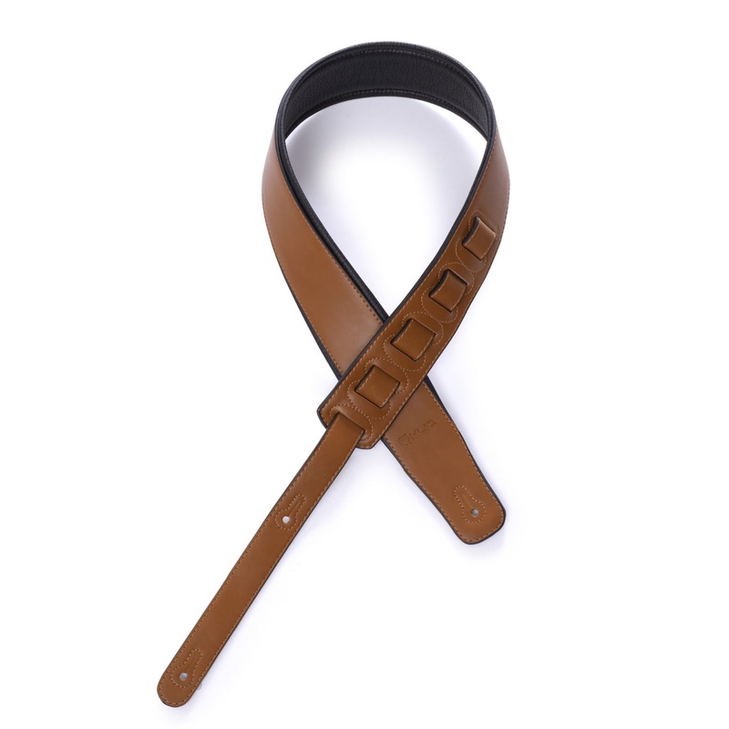 premium-padded-leather-guitar-strap-for-electric-and-bass-saddle-brown Premium Padded Leather Guitar Strap, for Electric and Bass, SADDLE BROWN