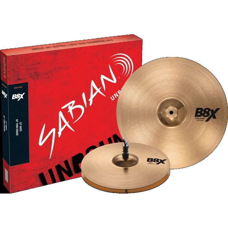 sabian-45001x-b8x-first-set-2-pack-cymbal-package-made-in-canada SABIAN 45001X B8X First Set 2-Pack Cymbal Package Made In Canada