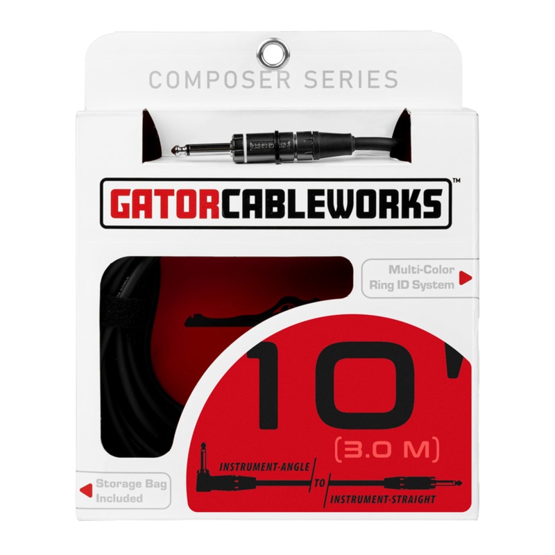 used-gator-cableworks-composer-series-10ft-strt-to-strt-instrument-cable Used Gator Cableworks Composer Series 10ft Strt to Strt Instrument Cable
