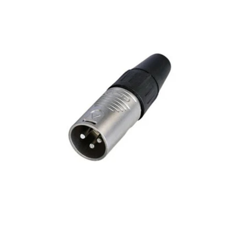 rean-rc3m-d-3-pin-male-xlr-connector-w-finger-grooves Rean RC3M-D 3 Pin Male XLR Connector w/ Finger Grooves