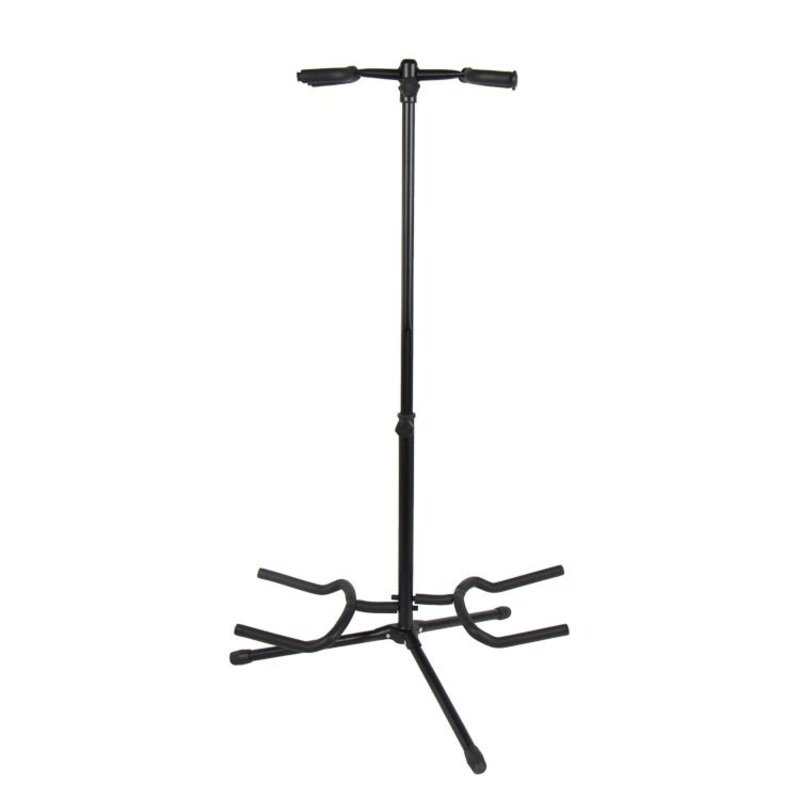 deluxe-double-guitar-stand-with-tripod-base Deluxe Double Guitar Stand with Tripod Base