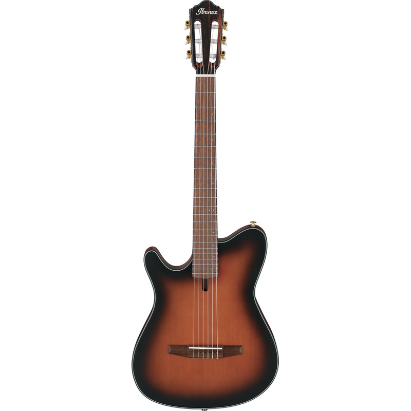 ibanez-frh10n-lh-nylon-string-guitar-left-handed-brown-sunburst-flat Ibanez FRH10N LH Nylon String Guitar - Left Handed - Brown Sunburst Flat