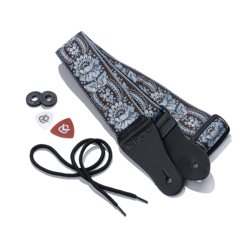 vintage-woven-guitar-strap-for-acoustic-electric-guitars-2-free-rubber-strap-locks-2-free-guitar-picks-1-free-lace-60s-jacquard-weave-hootenanny-style-coffee-blue-sunburst-flower Vintage Woven Guitar Strap for Acoustic & Electric Guitars + 2 Free Rubber Strap Locks, 2 Free Guitar Picks & 1 Free Lace | '60s Jacquard Weave Hootenanny Style | Coffee & Blue Sunburst Flower