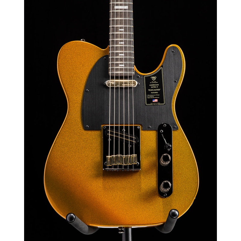 fender-75th-anniversary-american-ultra-ii-telecaster-liquid-gold Fender 75th Anniversary American Ultra II Telecaster Liquid Gold