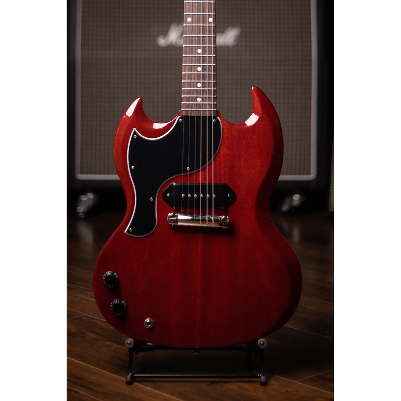 gibson-sg-junior-left-handed-electric-guitar-vintage-cherry Gibson SG Junior Left-Handed Electric Guitar - Vintage Cherry