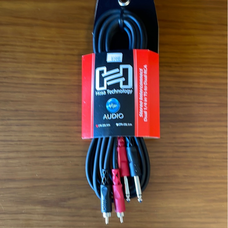 hosa-stereo-interconnect-dual-1-4-ts-to-dual-rca-4m-cpr-204 Hosa Stereo Interconnect Dual 1/4" TS to Dual RCA - 4m - CPR-204