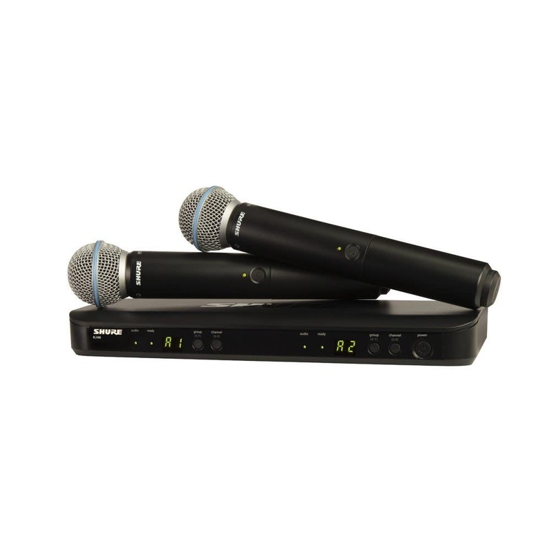 shure-blx288-beta58-dual-handheld-wireless-microphone-system Shure BLX288 / Beta58 Dual Handheld Wireless Microphone System