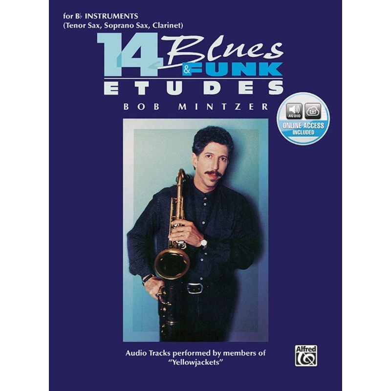 14-blues-funk-etudes-for-bb-tenor-sax-soprano-sax-clarinet-mintzer 14 Blues & Funk Etudes - For Bb Tenor Sax/Soprano Sax/Clarinet - Mintzer