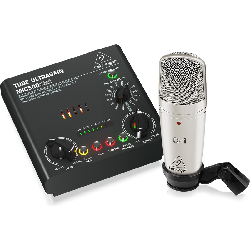behringer-voice-studio-recording-package-usb-preamp-mic Behringer VOICE STUDIO Recording Package (USB Preamp + Mic)