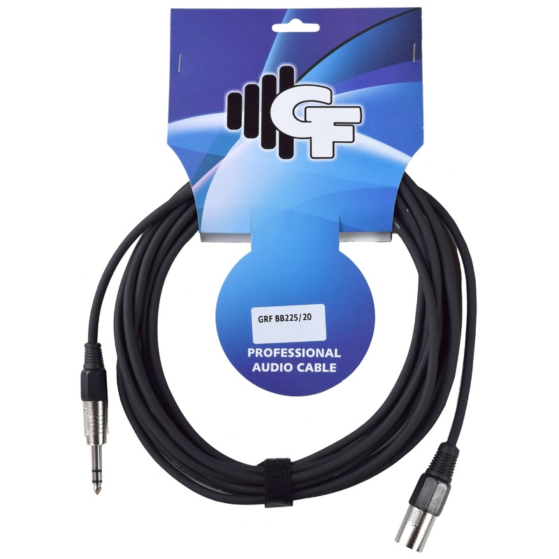 gf-platinum-series-microphone-cable-xlr-male-to-trs-1-4-male-20-feet GF PLATINUM SERIES MICROPHONE CABLE XLR MALE TO TRS 1/4 MALE - 20 FEET