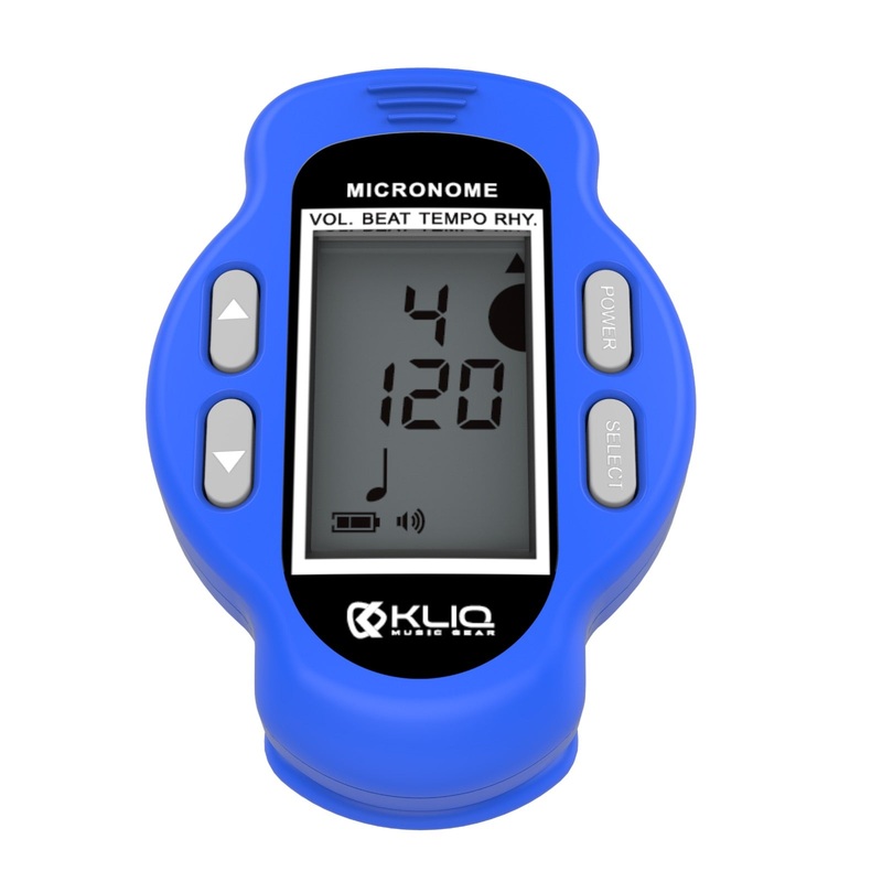 micronome-rechargeable-digital-clip-on-metronome-blue MicroNome - Rechargeable Digital Clip-On Metronome, BLUE