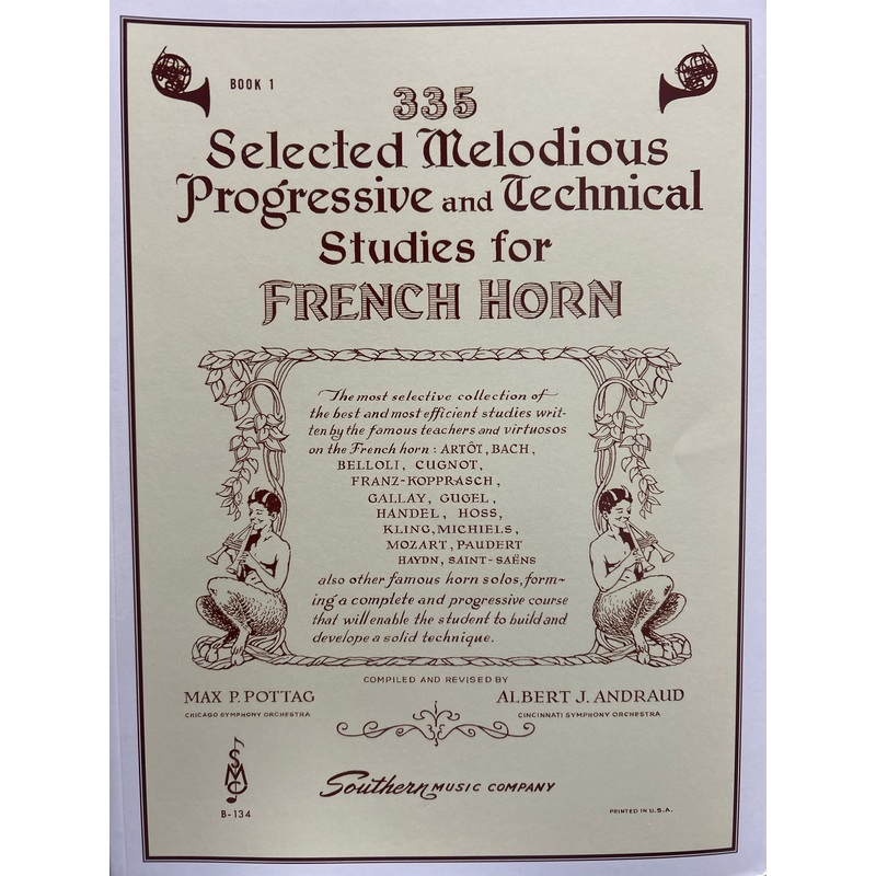 335-selected-melodious-progressive-and-technical-studies-pottag-andraud 335 Selected Melodious Progressive and Technical Studies - Pottag/Andraud