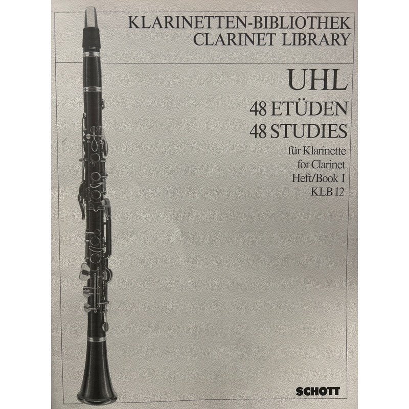 clarinet-library-48-studies-for-clarinet-book-i-uhl Clarinet Library, 48 Studies for Clarinet - Book I - Uhl