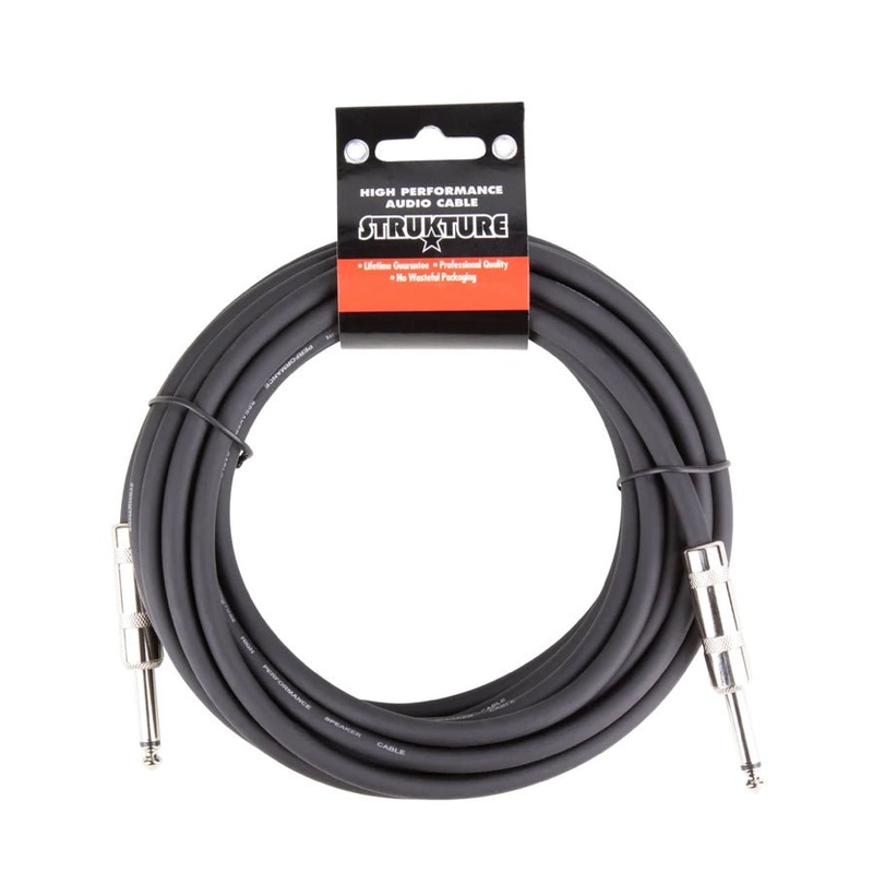 strukture-ssc20-2pk-20ft-speaker-cable-2pk-16-gauge-1-4-connectors STRUKTURE SSC20-2PK 20FT SPEAKER CABLE 2PK, 16 GAUGE, 1/4" CONNECTORS