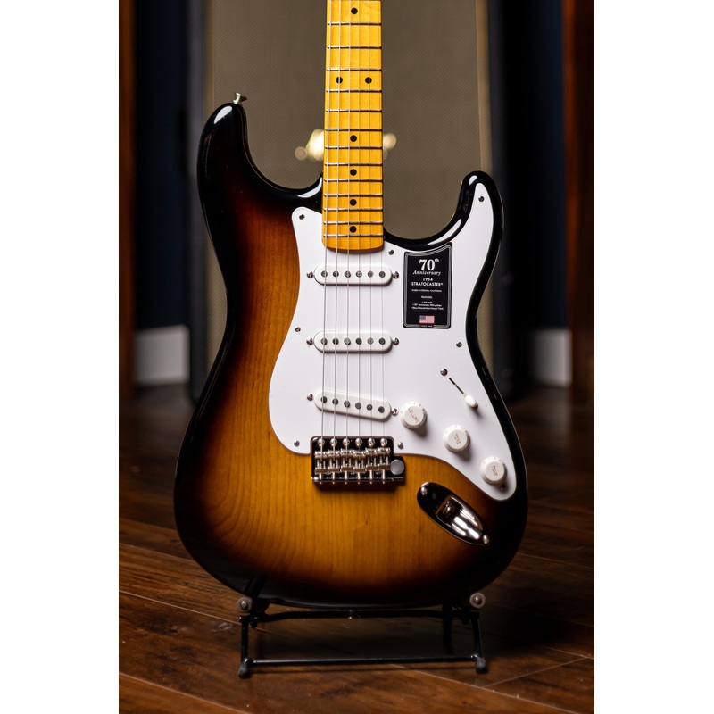 fender-70th-anniversary-american-vintage-ii-54-stratocaster-electric-guitar-sunburst Fender 70th Anniversary American Vintage II 54 Stratocaster Electric Guitar - Sunburst