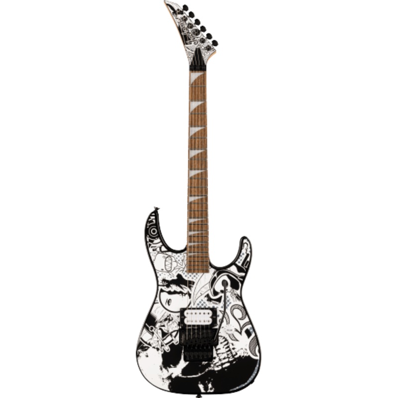 jackson-x-series-dinky-dk1-h-laurel-fingerboard-skull-kaos-electric-guitar-see-description Jackson X Series Dinky DK1 H, Laurel Fingerboard, Skull Kaos Electric Guitar - See Description