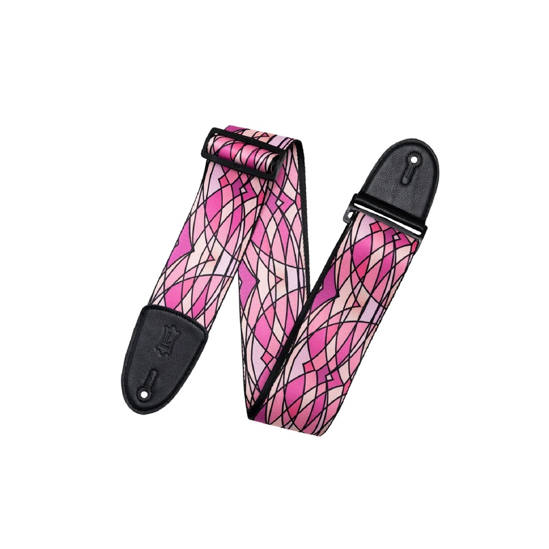 levy-s-stained-glass-guitar-strap-pink Levy's Stained Glass Guitar Strap, Pink