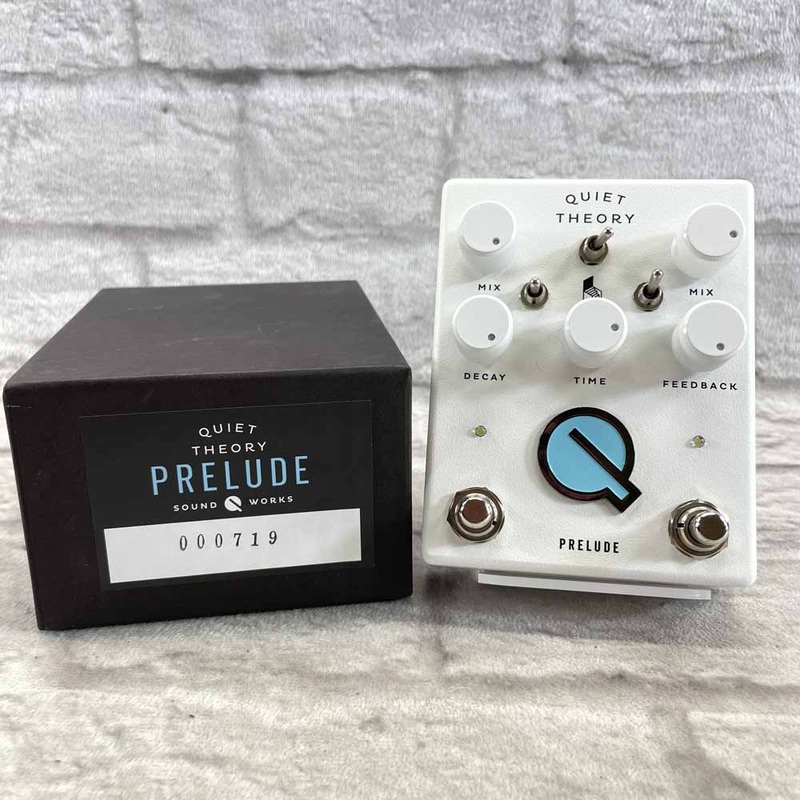used-quiet-theory-prelude-reverb-delay-pedal-white Used: Quiet Theory Prelude Reverb/Delay Pedal - White