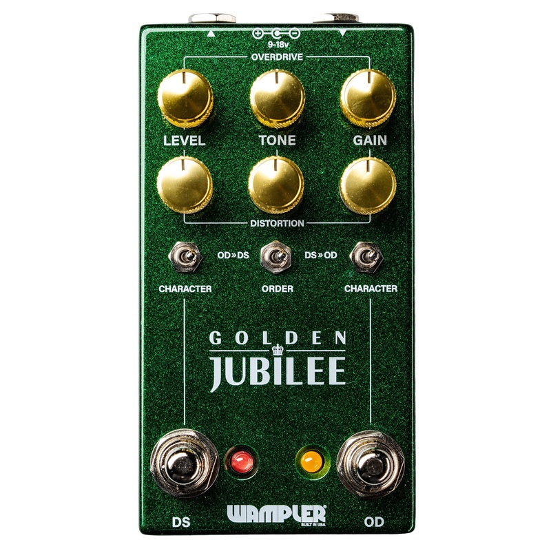 wampler-golden-jubilee-dual-overdrive-distortion-pedal Wampler Golden Jubilee Dual Overdrive / Distortion Pedal