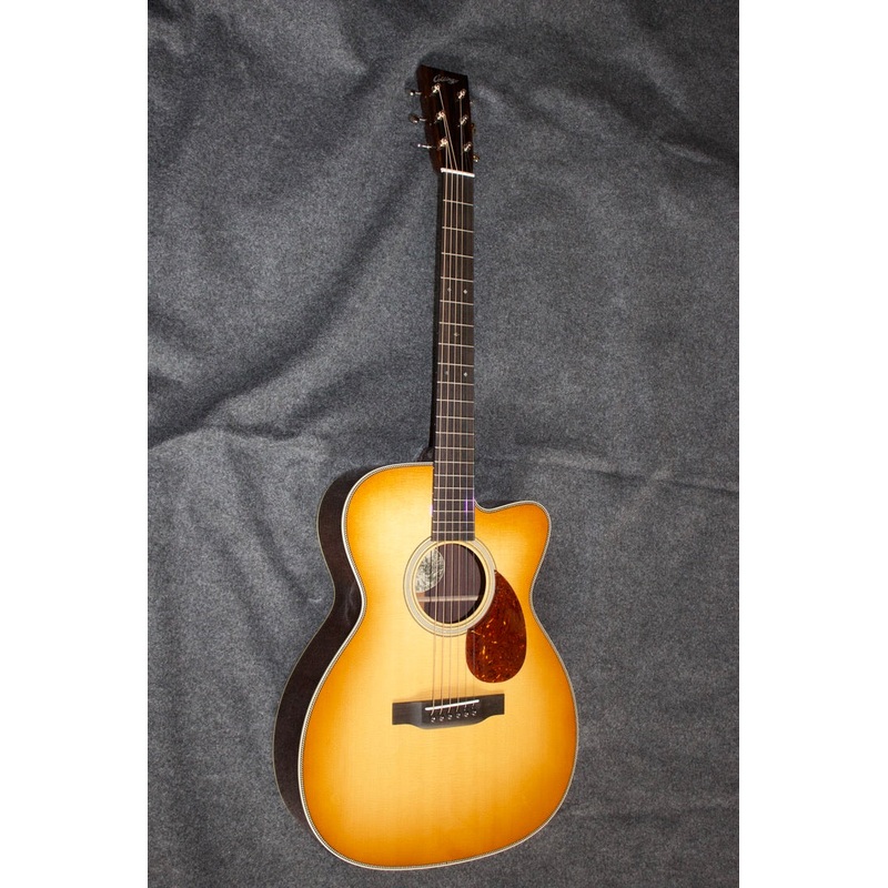 collings-om2h-cutaway-herringbone-in-western-shade-no-68745 Collings OM2H cutaway-herringbone in Western Shade - No. 68745