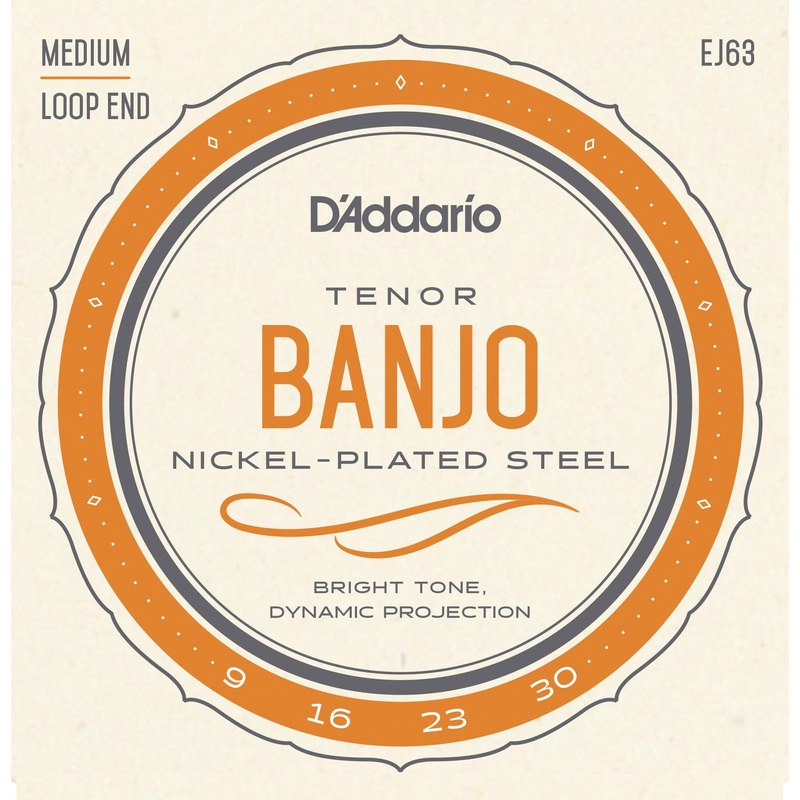 d-addario-tenor-banjo-string-set-nickel-ej63-009-030 D'Addario Tenor Banjo String Set, Nickel, EJ63 .009-.030
