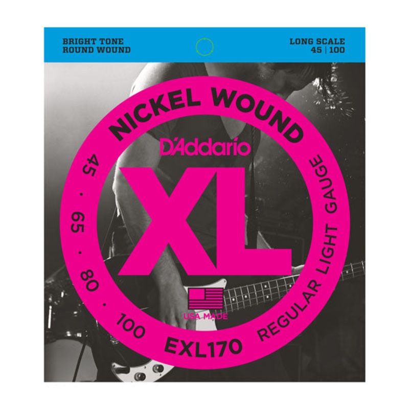 daddario-exl170-electric-bass-guitar-strings-nickel-wound DAddario EXL170 Electric Bass Guitar Strings, Nickel Wound