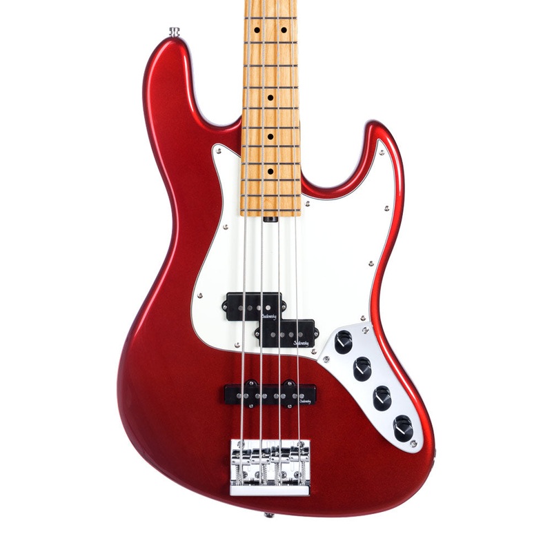demo-model-sadowsky-guitars-metroexpress-hybrid-pj-bass-4-candy-apple-red-metallic (Demo Model) : Sadowsky Guitars MetroExpress Hybrid PJ Bass 4 - Candy Apple Red Metallic