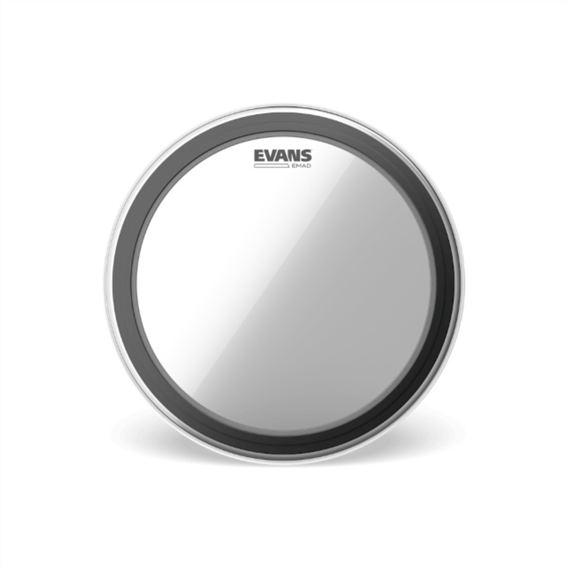 evans-emad-20-clear-bass-drum-head Evans EMAD 20" Clear Bass Drum Head