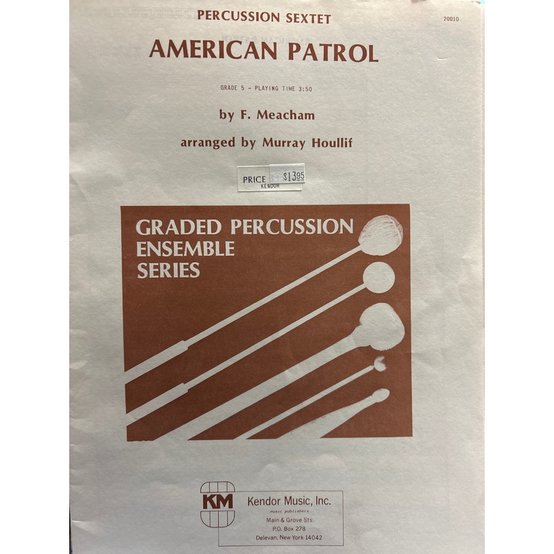 american-patrol-grade-5-percussion-sextet-meacham-houllif American Patrol - Grade 5 - Percussion Sextet - Meacham / Houllif