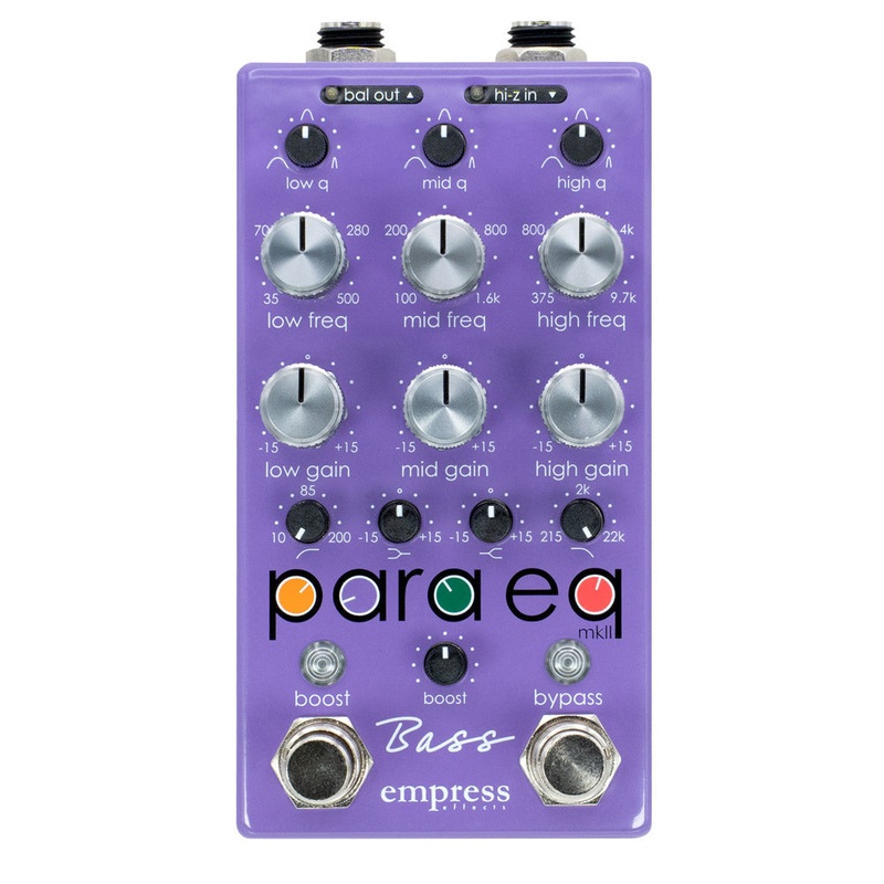 empress-effects-bass-paraeq-eq-pedal Empress Effects Bass ParaEq EQ Pedal