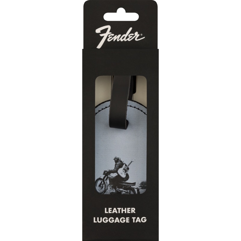 fender-vintage-ad-luggage-tag-motorcycle-rider Fender Vintage Ad Luggage Tag, Motorcycle Rider