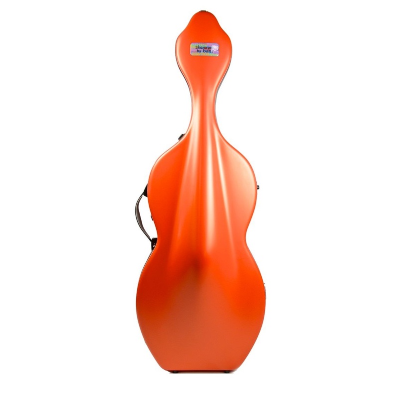 hightech-shamrock-cello-case-with-wheels-orangey HIGHTECH SHAMROCK CELLO CASE WITH WHEELS Orangey